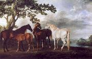 Mares and Foals in a Landscape. George Stubbs